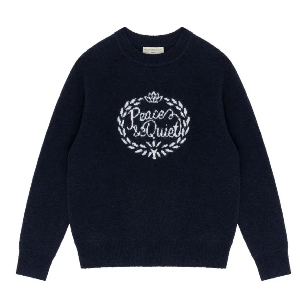 New Museum of Peace & Quiet wreath mohair sweater